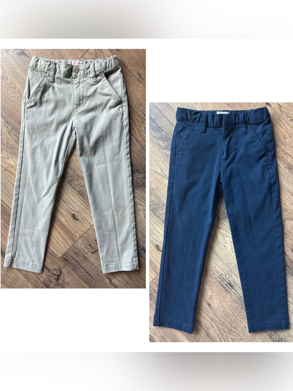 Cat & Jack Twin Pack Chino Pants - Navy and Khaki